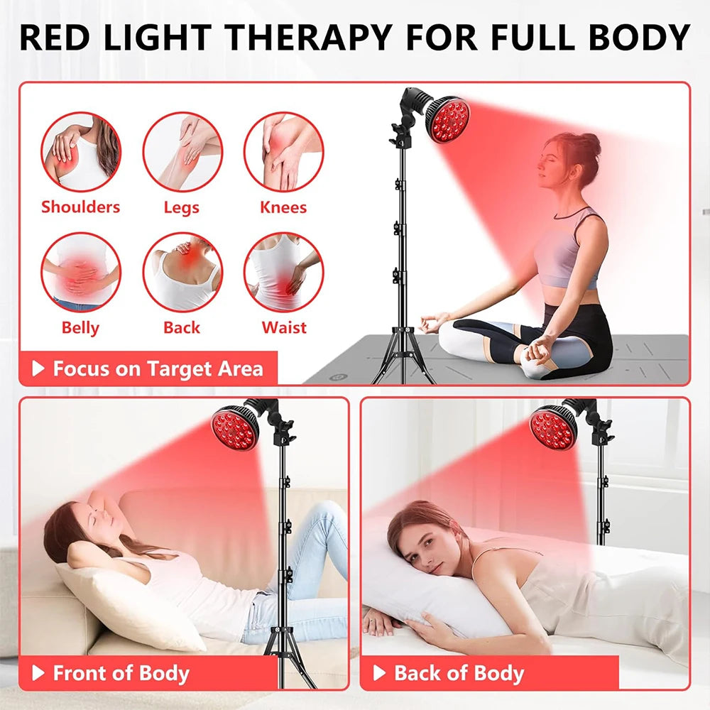 E27 LED Red 54W Light Therapy Lamp 660nm&850nm