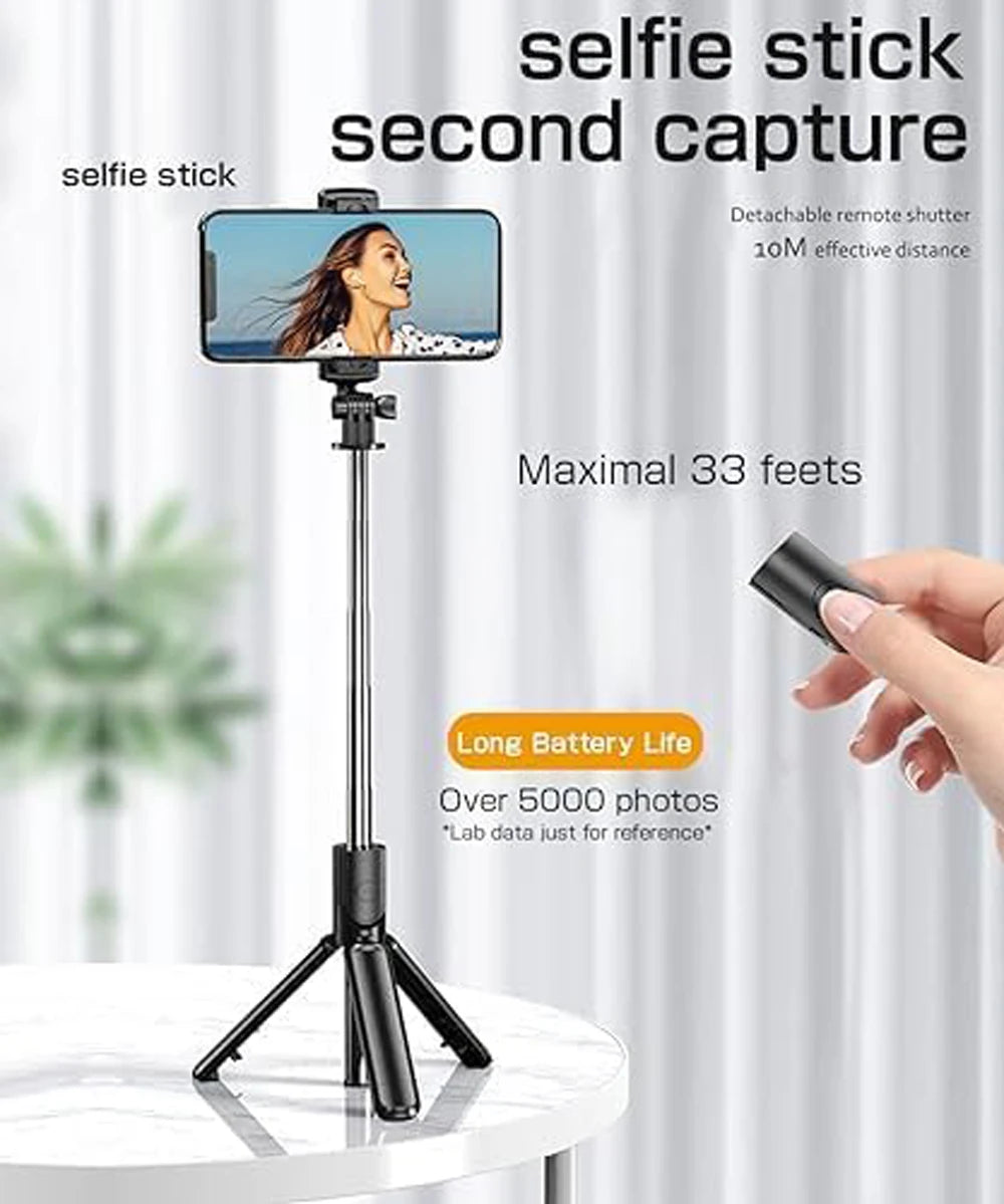 Bluetooth Wireless Selfie Stick Tripod