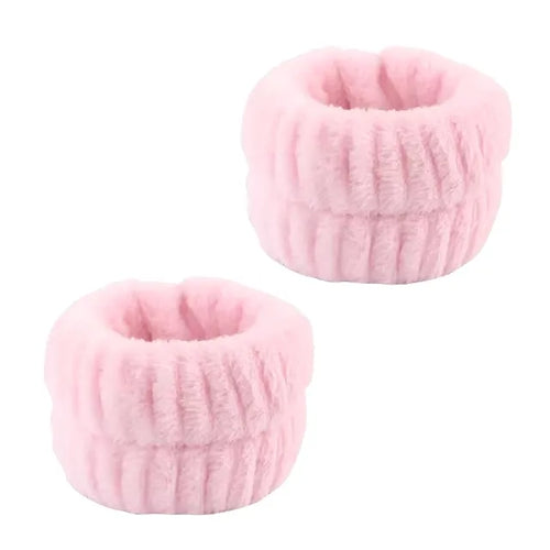 3Pcs Spa Headband Wristband for makeup