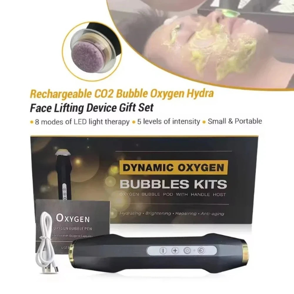 Facial Oxygen Bubble Ultrasonic LED Massage Skin