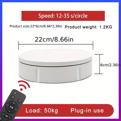 7.87 Inch 360 Degree Electric Rotating Stand