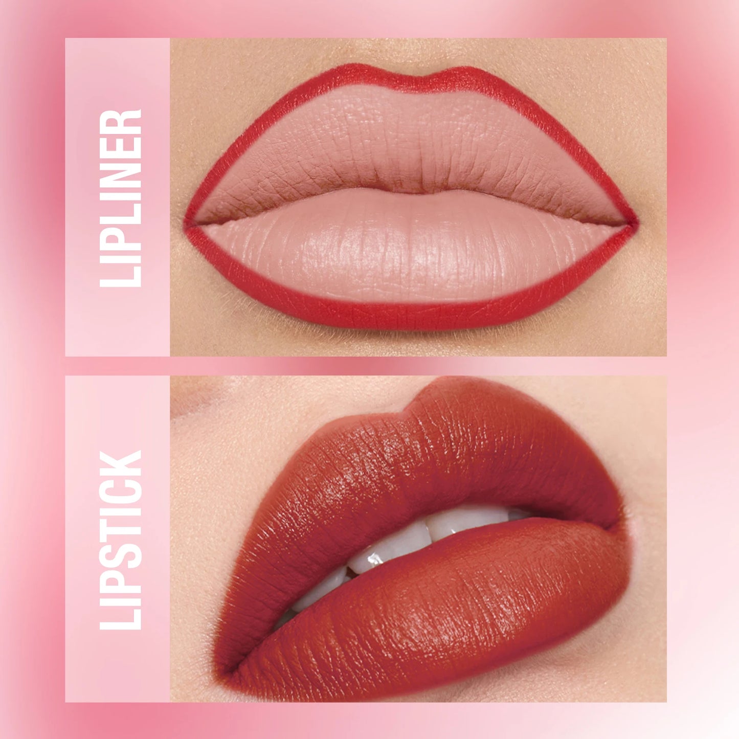 waterproof lipliner+lipstick set