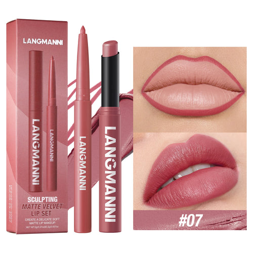 waterproof lipliner+lipstick set