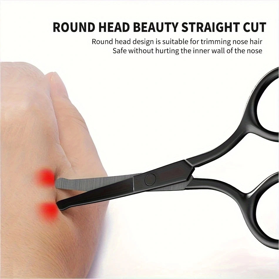 1PC Silver Light Black Round Nose