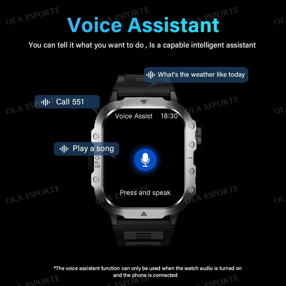 2025 New LED Men's Smartwatch Bluetooth  talk