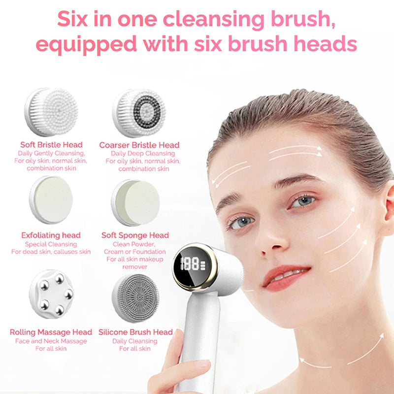 Label Facial Cleanser Massage Brush Set