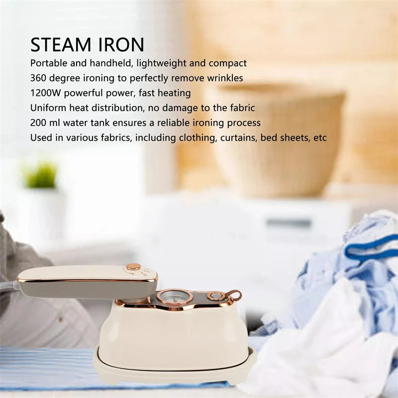 1200W Portable Garment Steamer Mini Handheld Steam Iron
