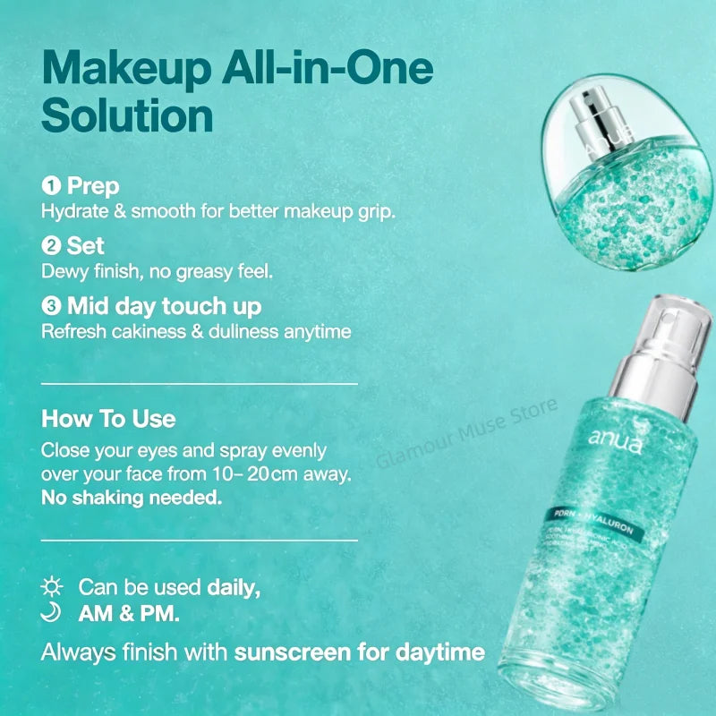 Korean PDRN Glow Facial Serum Spray, Hyalunic