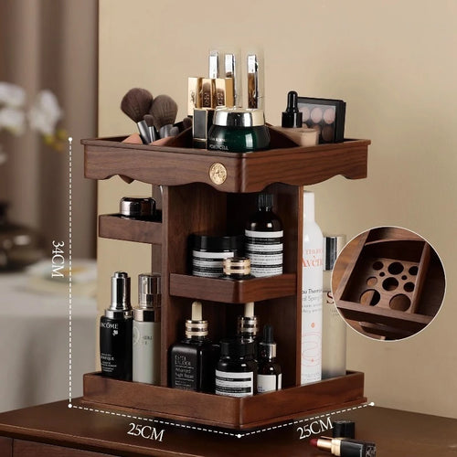 Solid Wood Cosmetics Storage