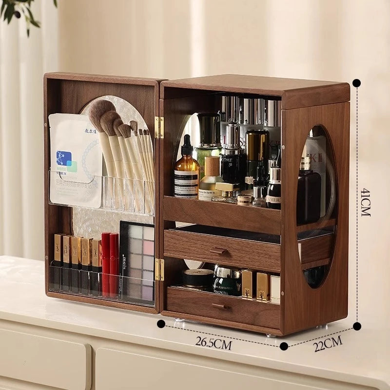 Solid Wood Cosmetics Storage