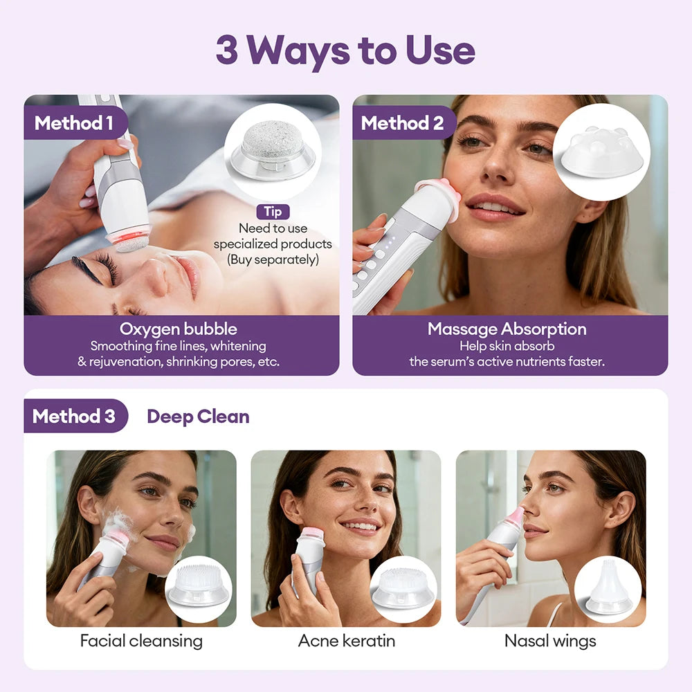 4 Tips CO2 Bubble Pen Aqua Skin Face Cleansing