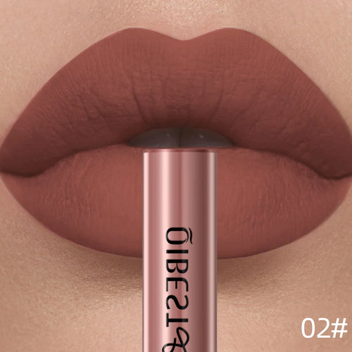 QIBEST Matte  Lipstick Waterproof