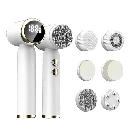 Label Facial Cleanser Massage Brush Set