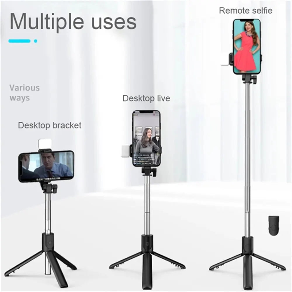 Wireless Bluetooth Tripod Selfie Stick