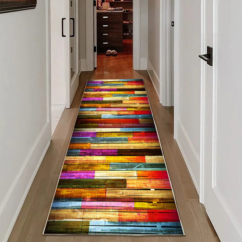VIKAMA Vintage Wood Grain Long Runner
