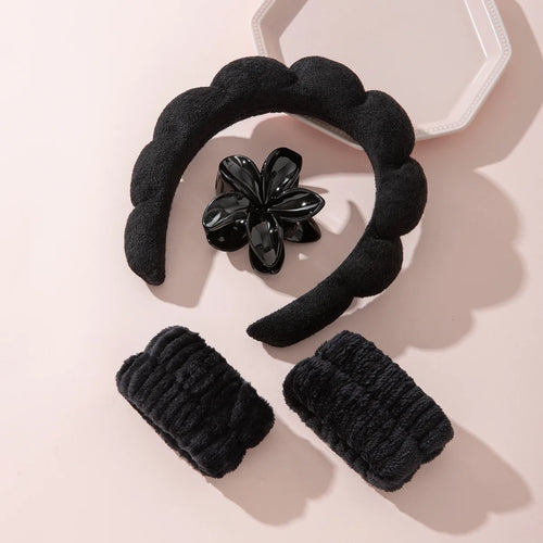 Chic Soft Pink Spa Hair Accessory Set