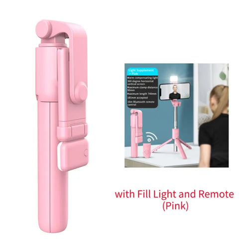 Wireless Bluetooth Tripod Selfie Stick