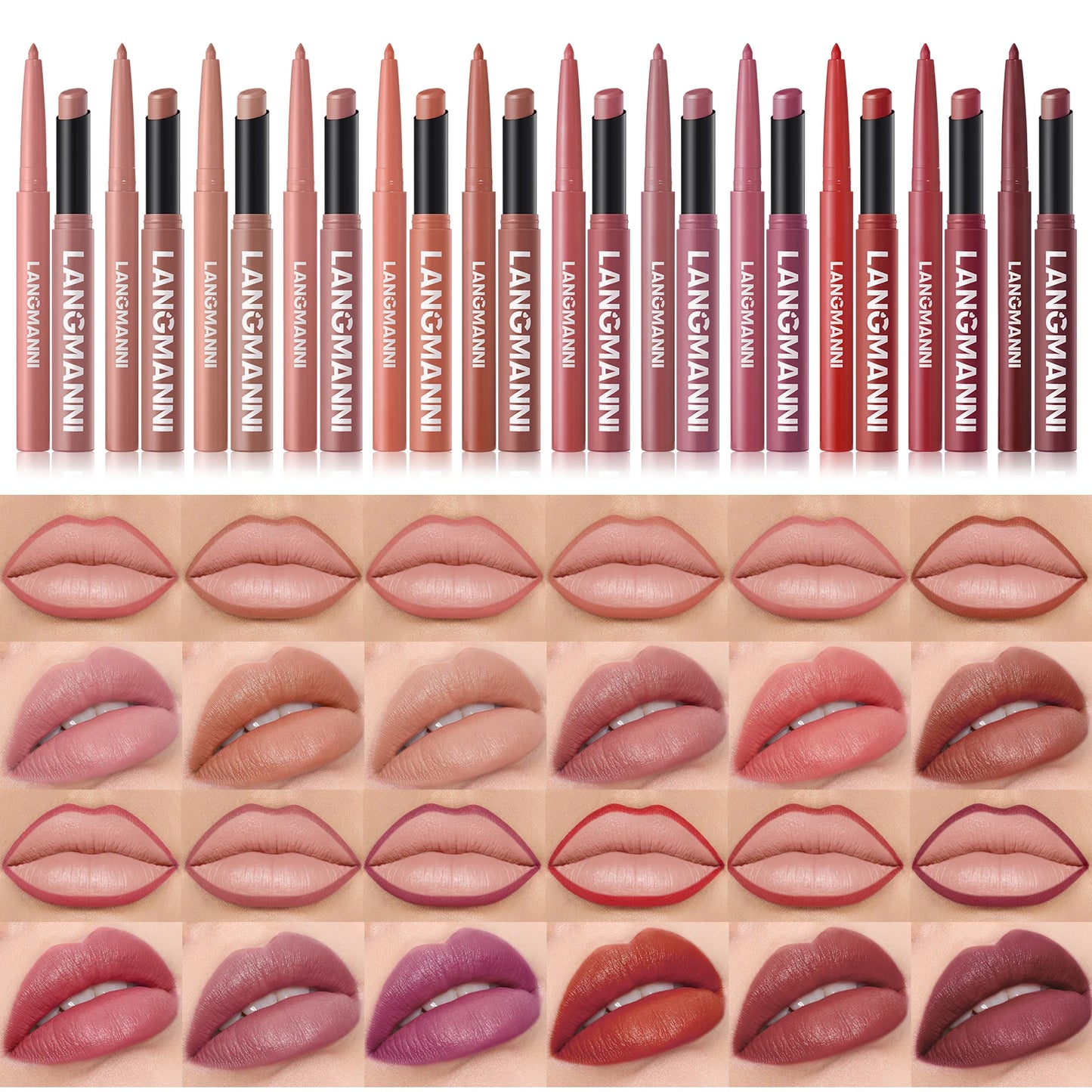 waterproof lipliner+lipstick set