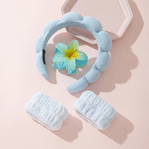 Chic Soft Pink Spa Hair Accessory Set