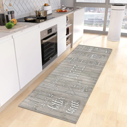 Themed Vintage Kitchen Runner Rug