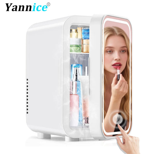 Cooler＆Warmer Fridge With LED Light Mirror