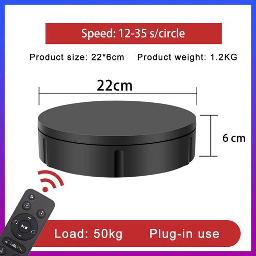 7.87 Inch 360 Degree Electric Rotating Stand