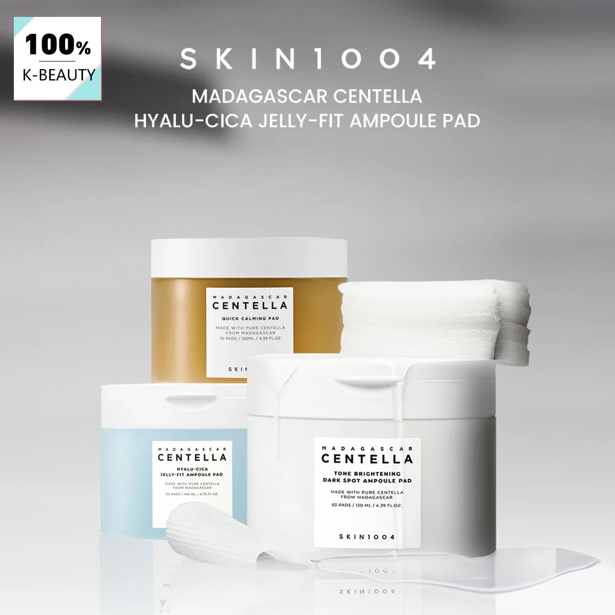 Centella Hyalu-Cica Ampoule Pads | Hydrating & Soothing Toner Pads
