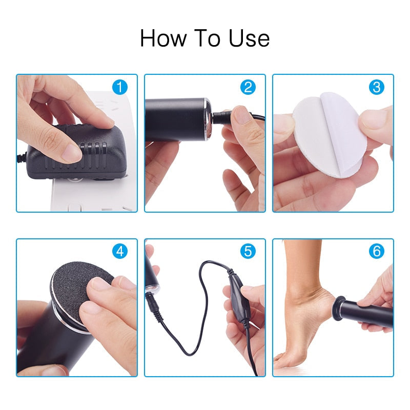 Electric Pedicure Foot Care  Callus Remover USB