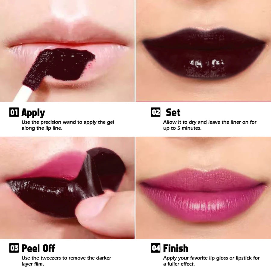 7 Colors Peel Off Lip Stain Reveal Long Lastin