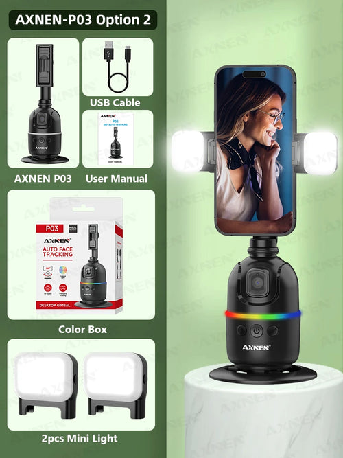 360 Rotating Face Tracking Tripod Gimbal