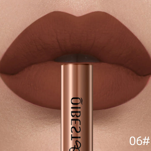 QIBEST Matte  Lipstick Waterproof