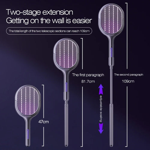 6 in 1 Mosquito Killer Swatter Racket Electric Fly