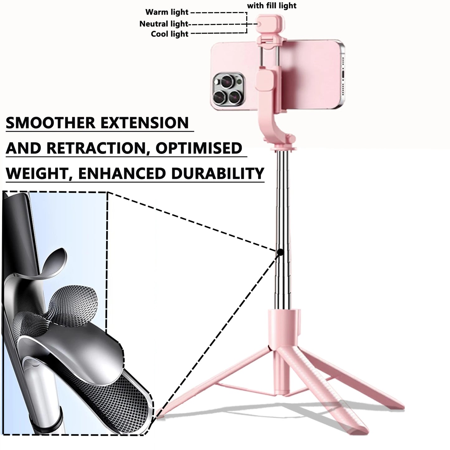Extendable Selfie Tripod Stick