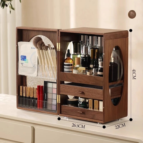 Solid Wood Cosmetics Storage