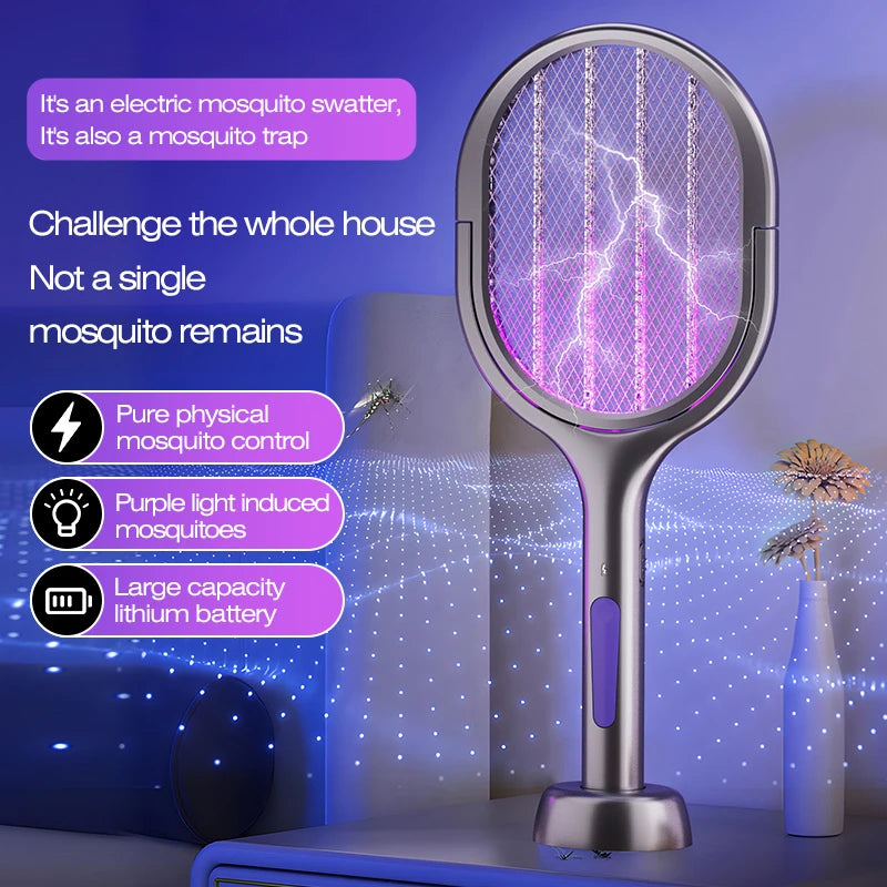 6 in 1 Mosquito Killer Swatter Racket Electric Fly