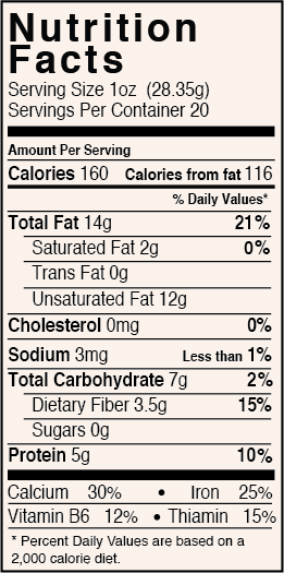 White Sesame Seeds Raw Unhulled - Calcium