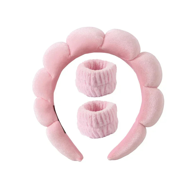 3pcs Sponge Spa Headband