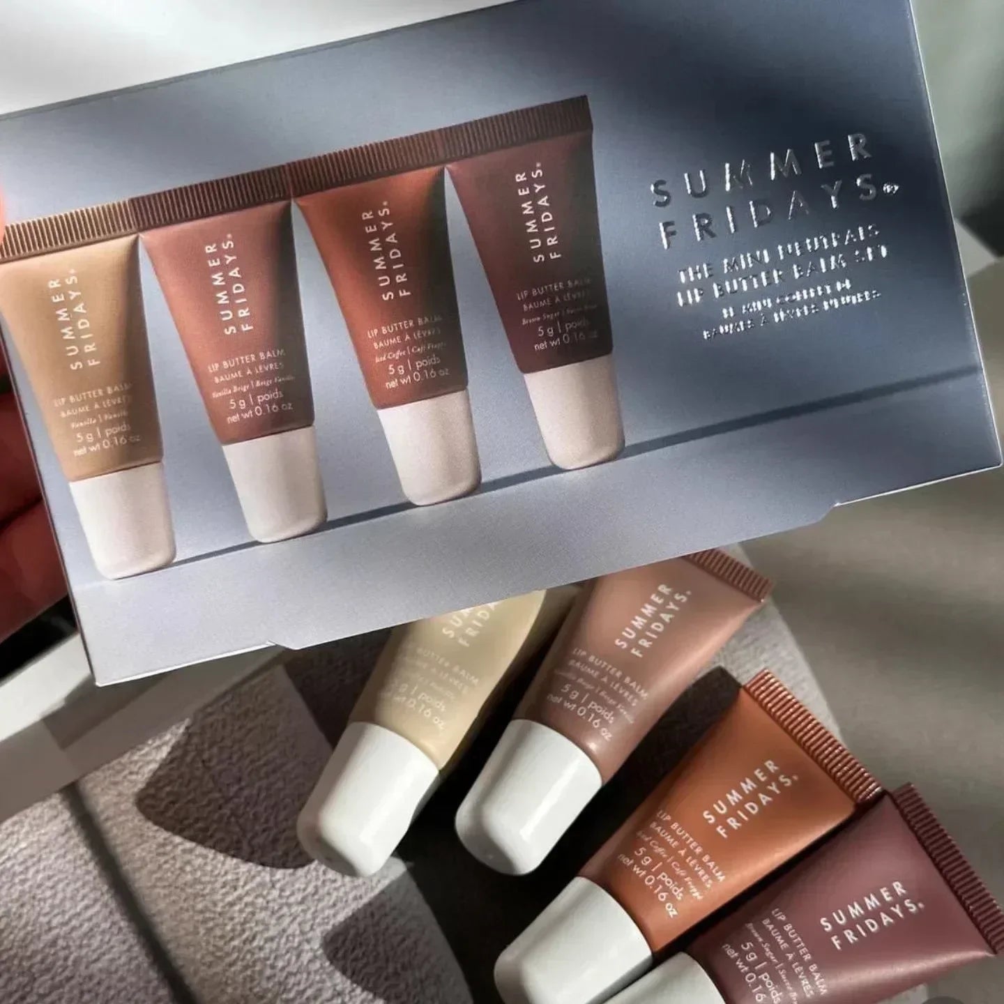 Mini Lip Gloss Set Vanilla Beige