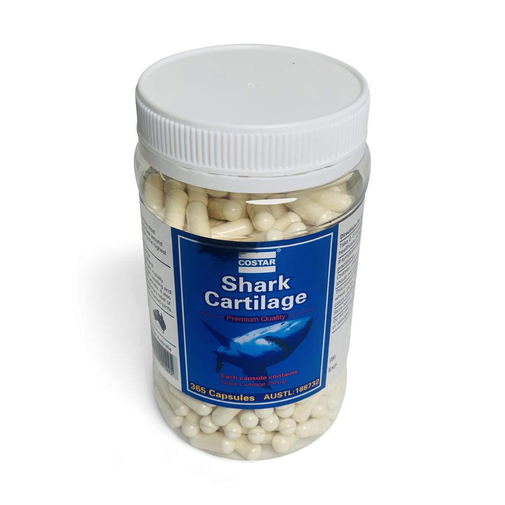 Costar Shark Cartilage 750mg 365 Capsules