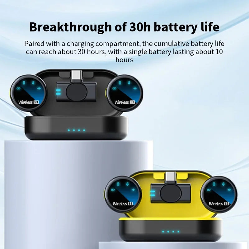 Portable Wireless Microphone with Charging Case