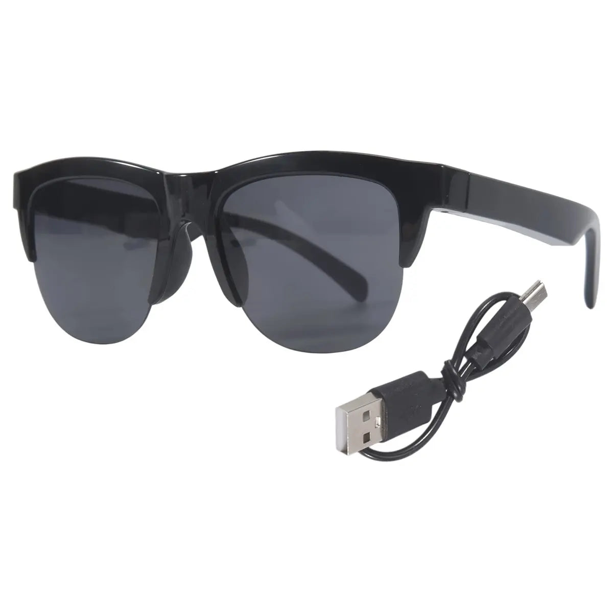 RISE- New Smart Bluetooth V5.3 Sunglasses Glasses Call Outdoor Sports Headphones HIFI Black Technology Anti-Touch UV