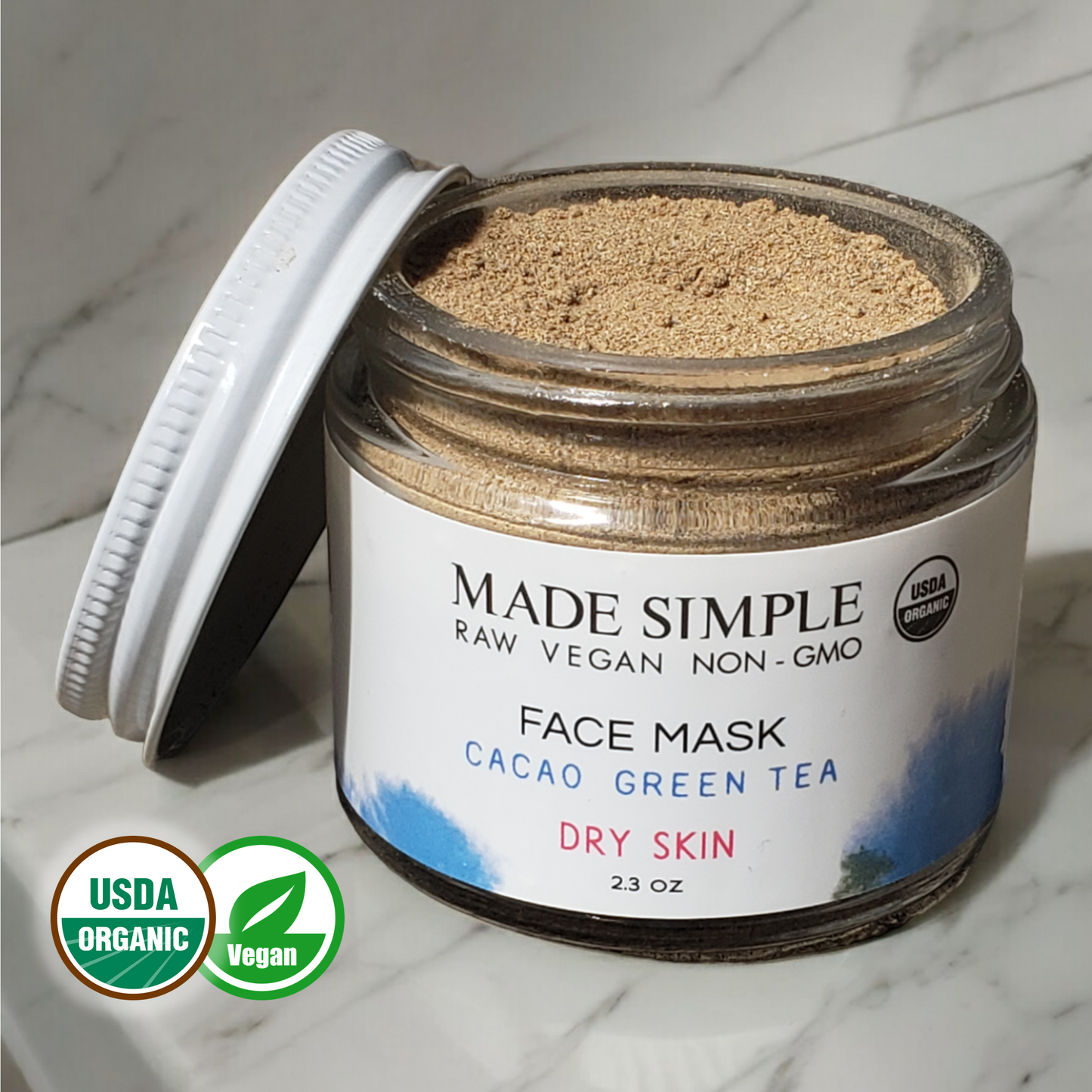 FACE MASK - Cacao Green Tea for Dry Skin
