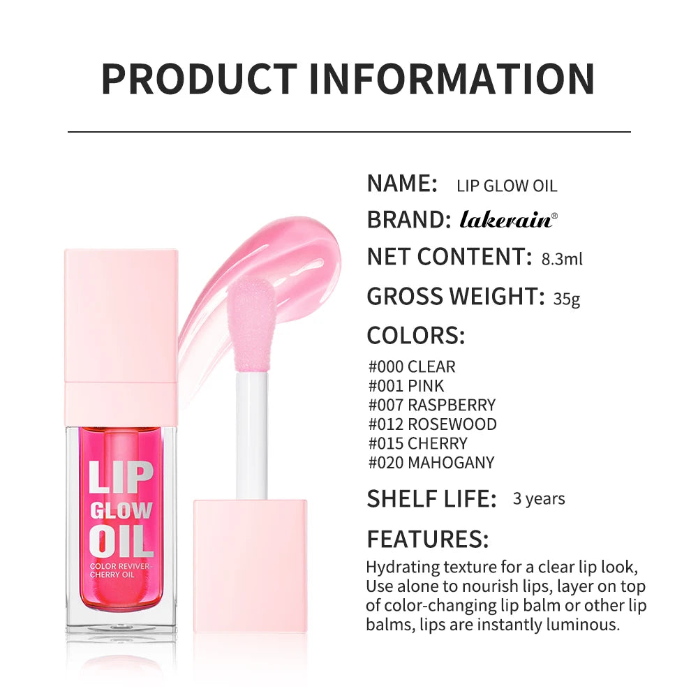 Moisturizing and Volumizing Lip Gloss Oil