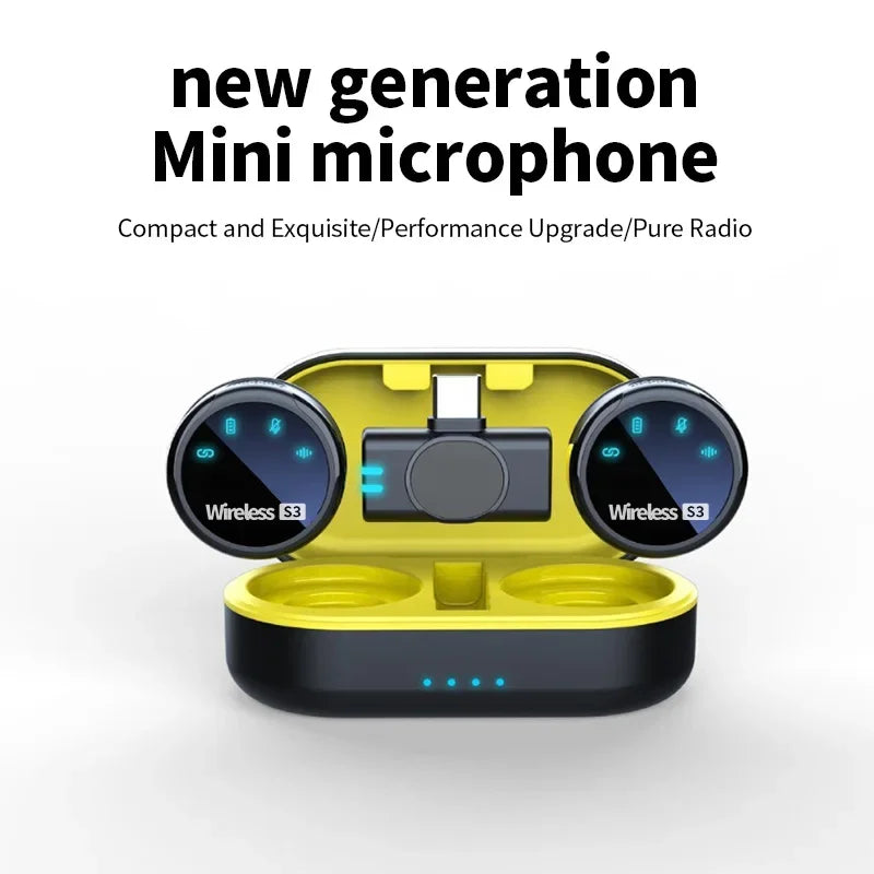 Portable Wireless Microphone with Charging Case