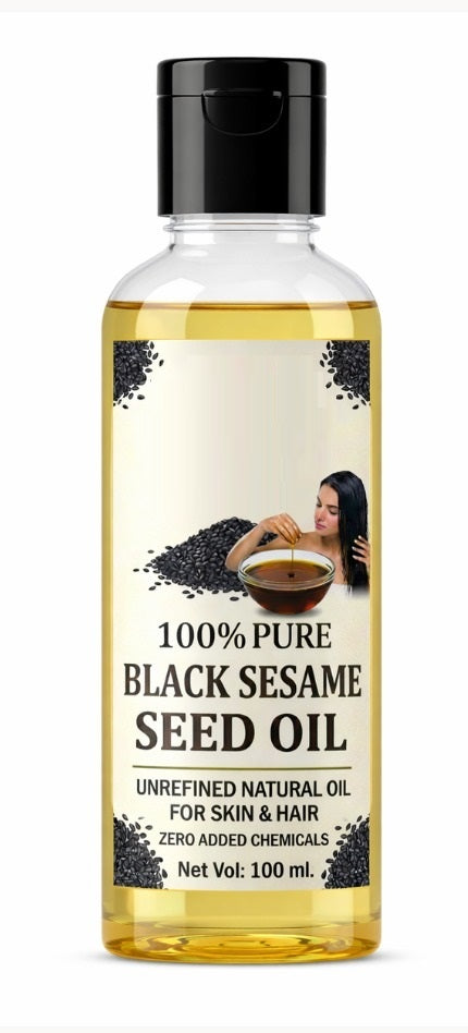 100% Pure Black Sesame Seed Oil 100ml