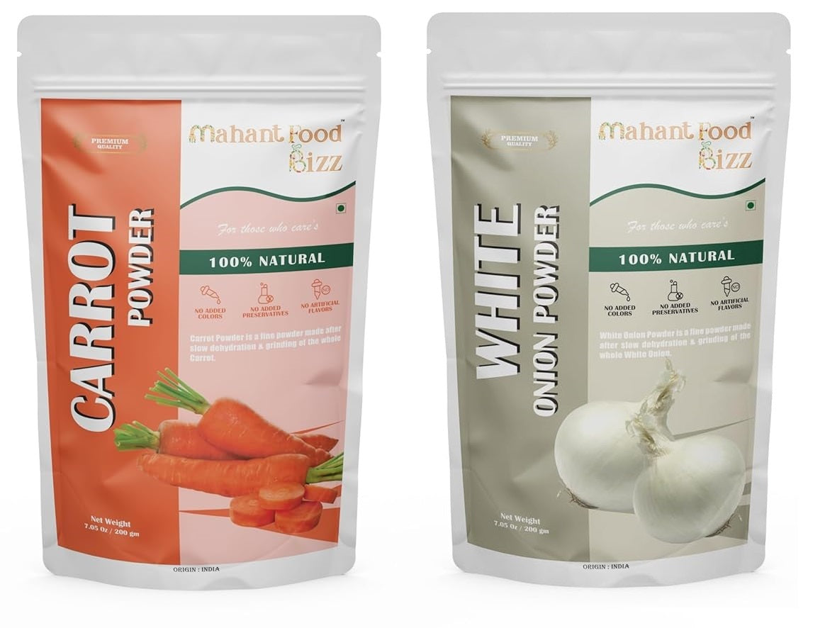 Combo of Carrot Powder & White Onion Powder