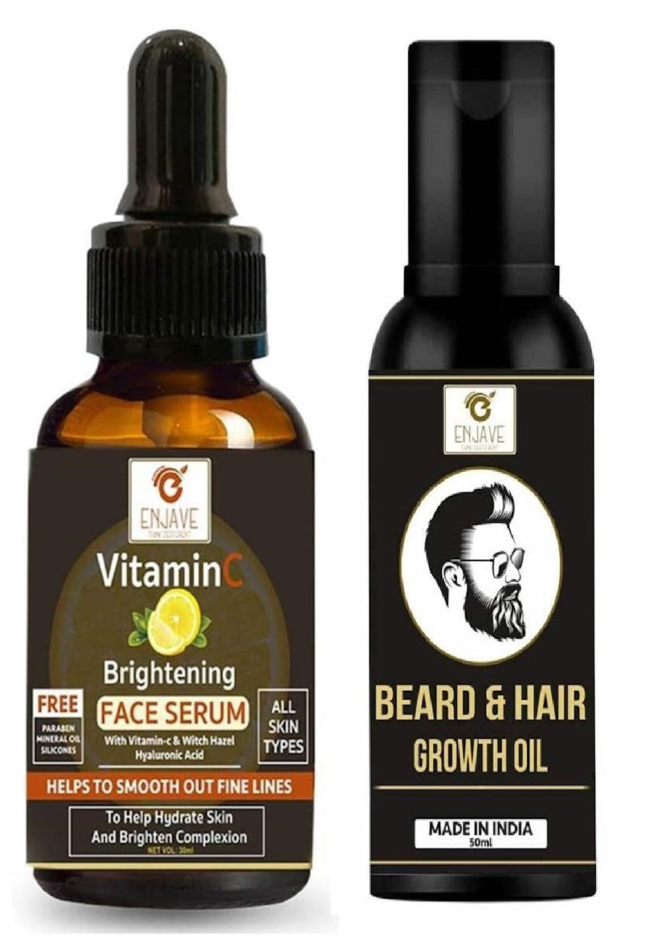 Beard Growth oil & Vitamin E face serum