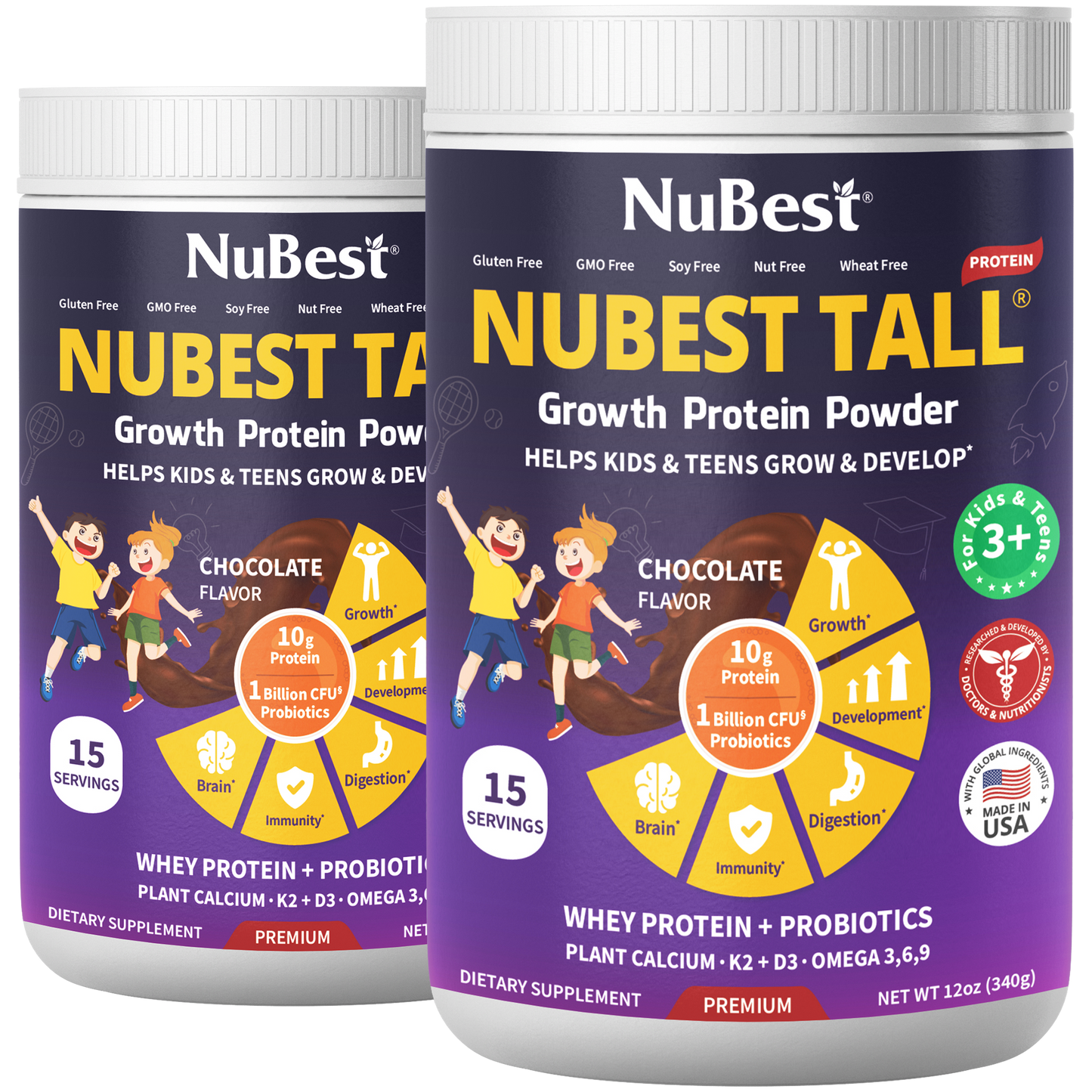 NuBest Tall Protein Chocolate Shake for Kids Ages 3+