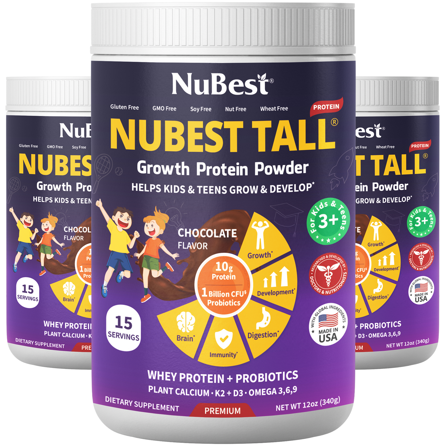NuBest Tall Protein Chocolate Shake for Kids Ages 3+