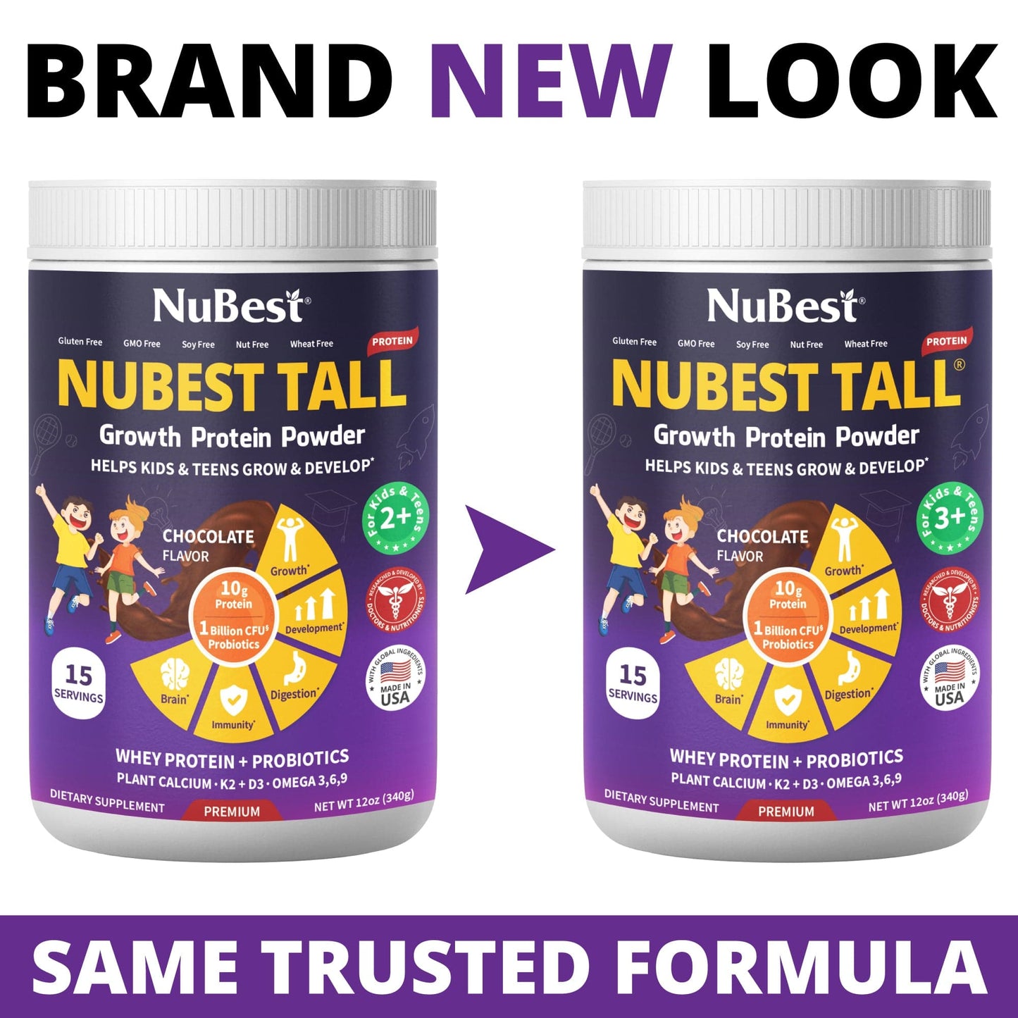 NuBest Tall Protein Chocolate Shake for Kids Ages 3+
